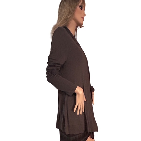 Banana Republic Modal Waterfall Sweater Open Front Cardigan Top Button Accents - Picture 7 of 15